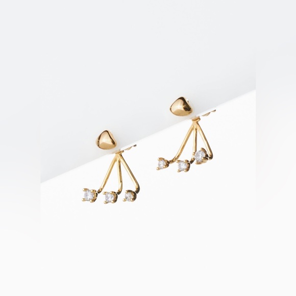 Anthropologie Jewelry Anthropologie Frontback Crystal Earring